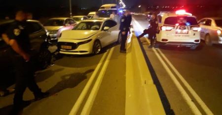 اصابة من الطيبة بحادث طرق قرب الطيرة